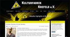 Desktop Screenshot of kulturfabrik-krefeld.de